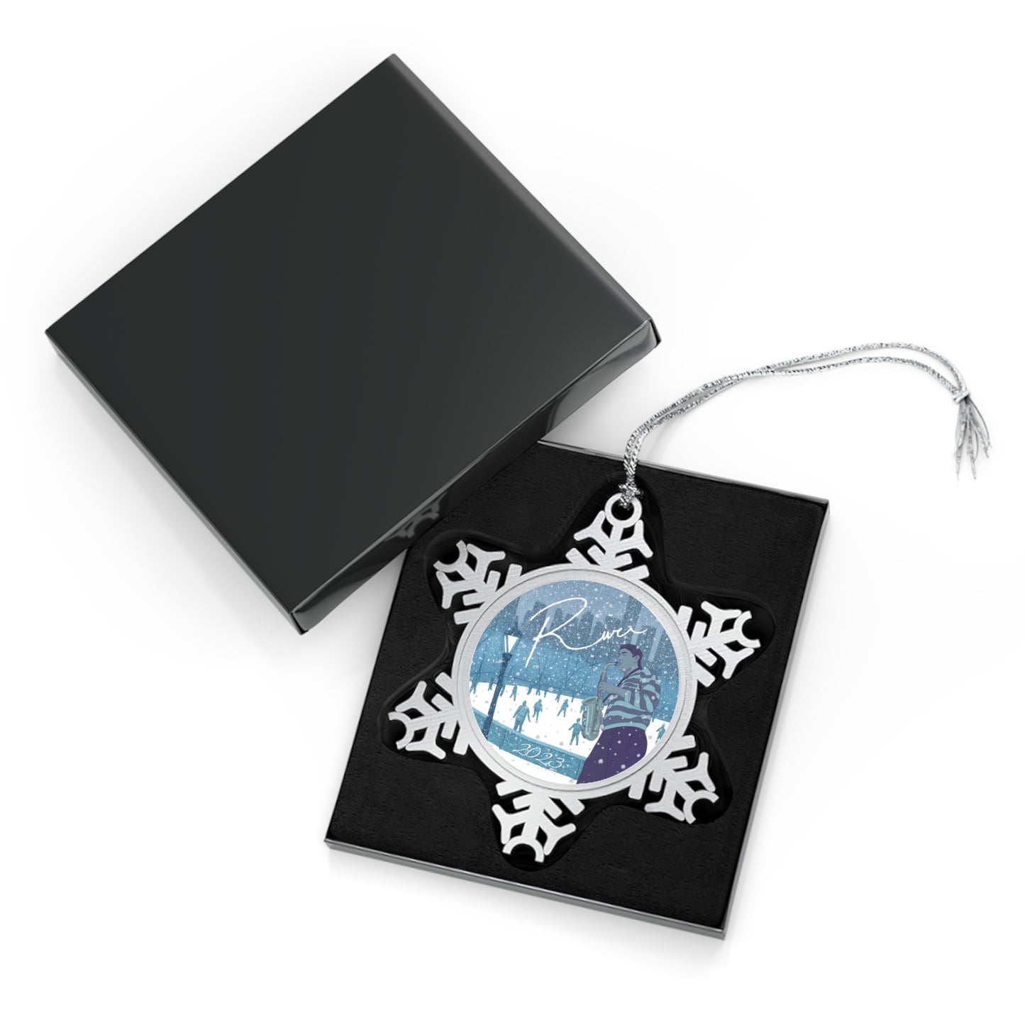 2023 'River' Pewter Snowflake Ornament