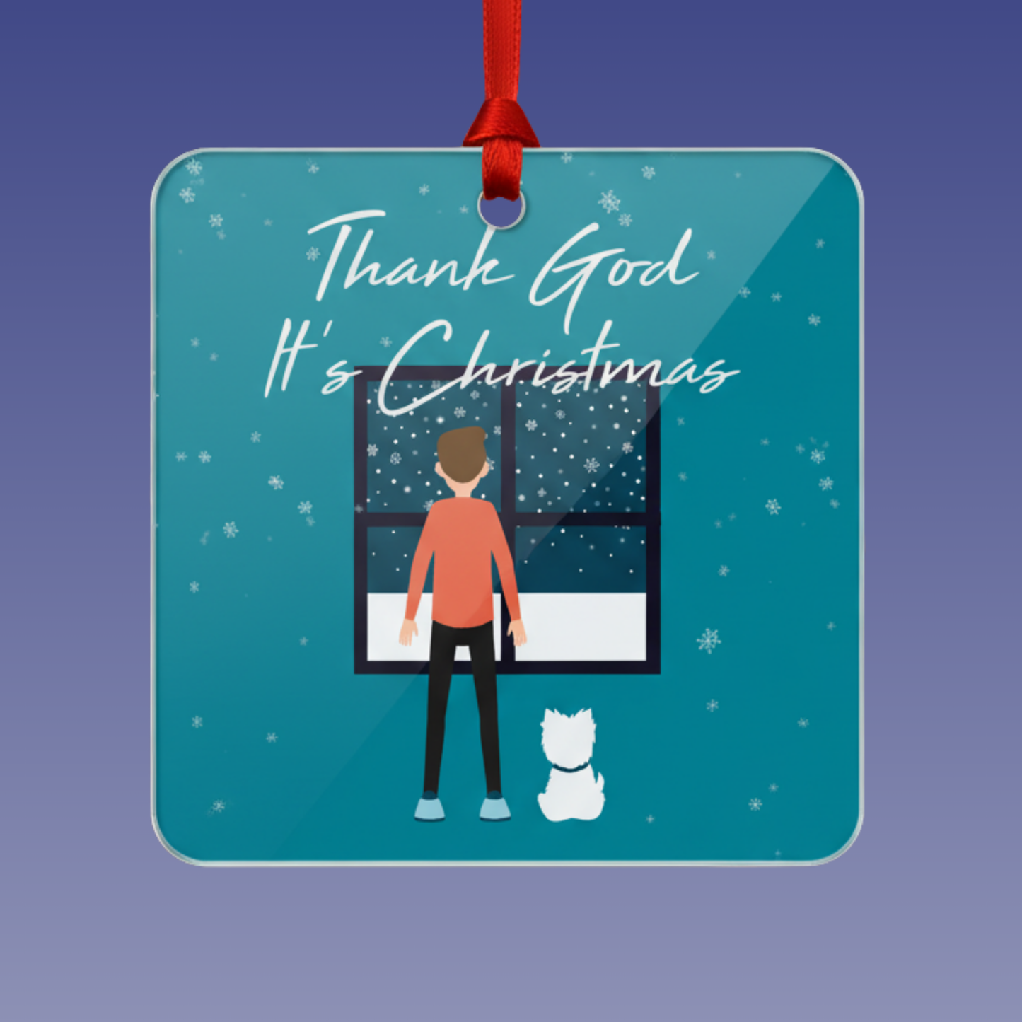 'Thank God It's Christmas' Ornament