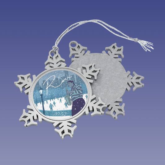 2023 'River' Pewter Snowflake Ornament