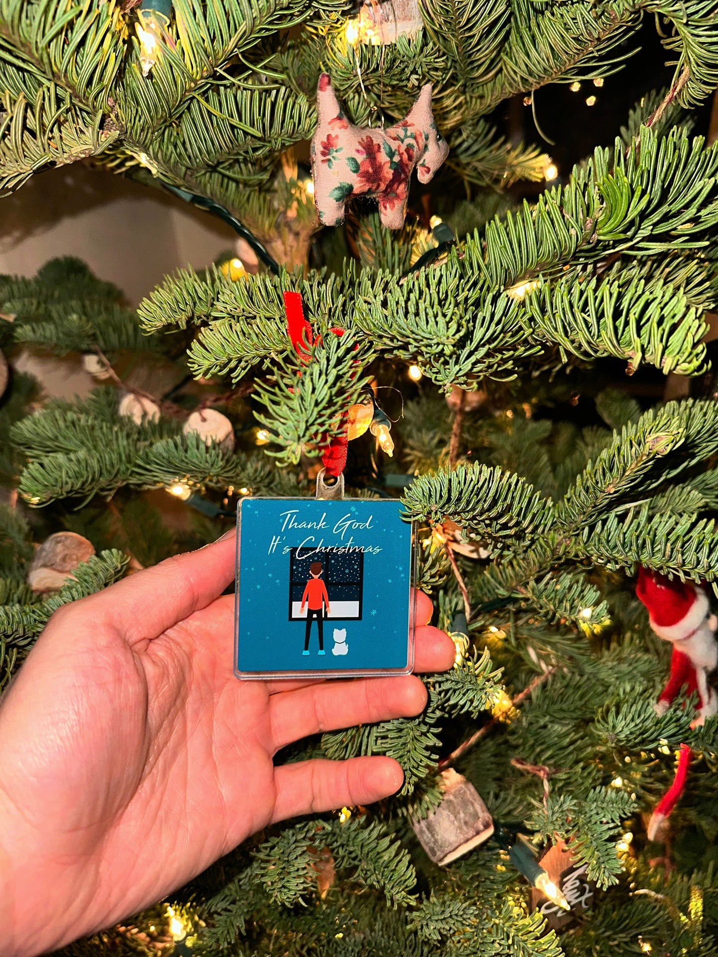 'Thank God It's Christmas' Ornament