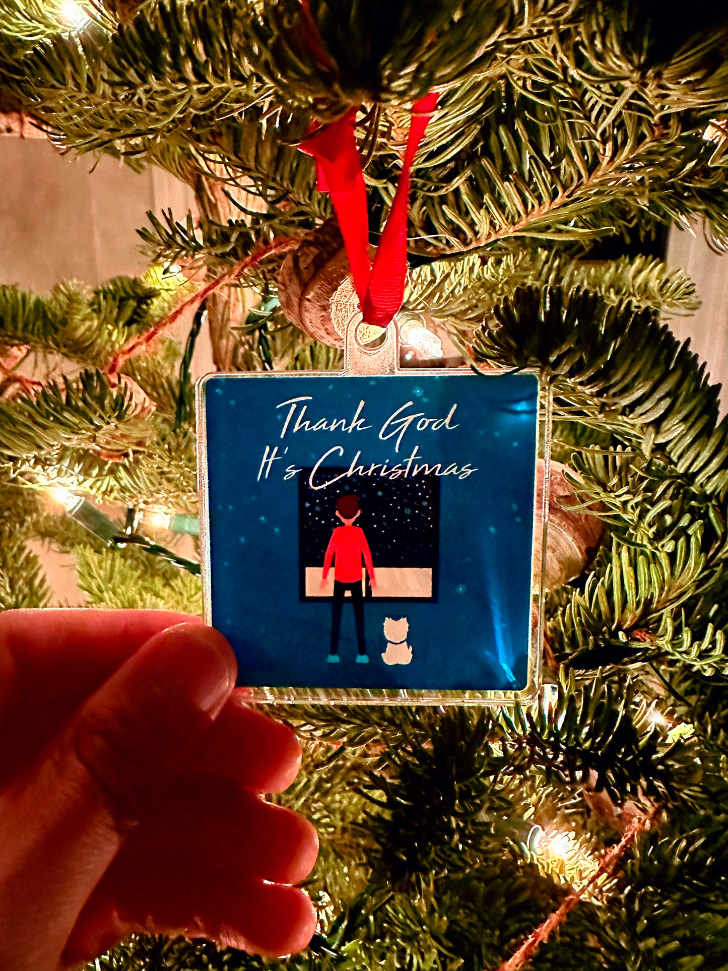 'Thank God It's Christmas' Ornament